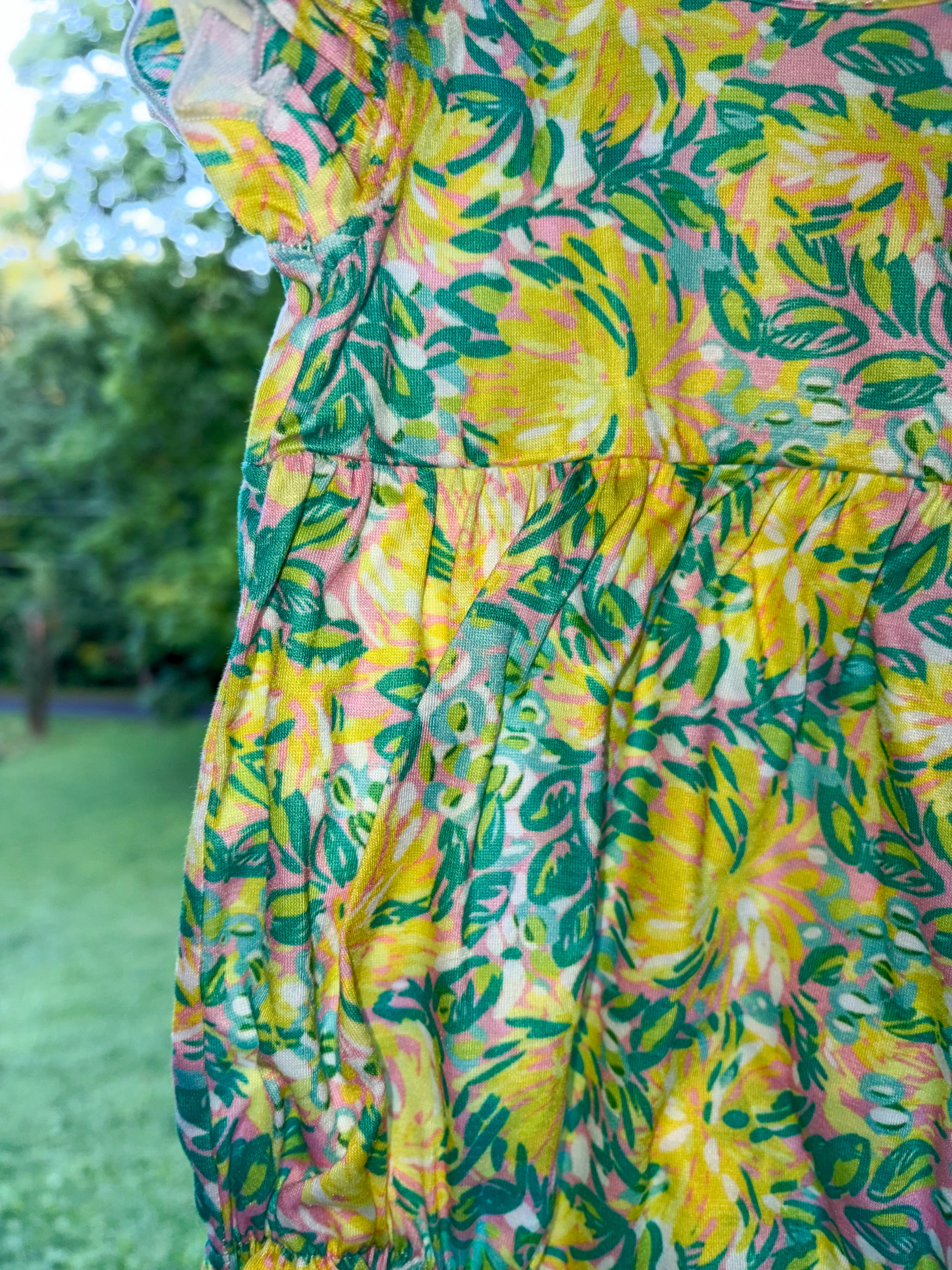 Yellow Lily Floral Bubble