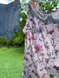 Purple Garden Ruffle Bloomer Set