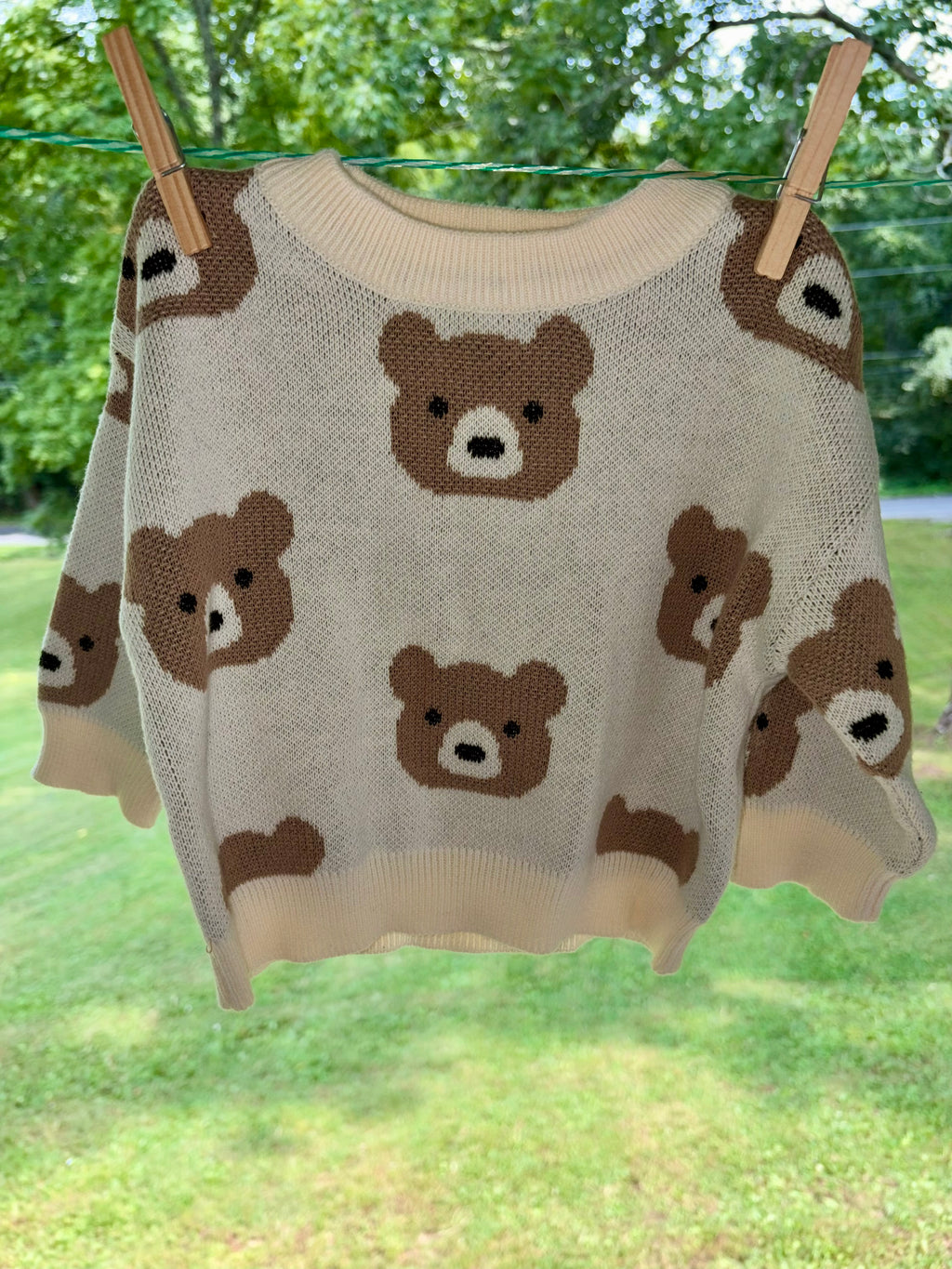 Little Bear Jacquard Sweater