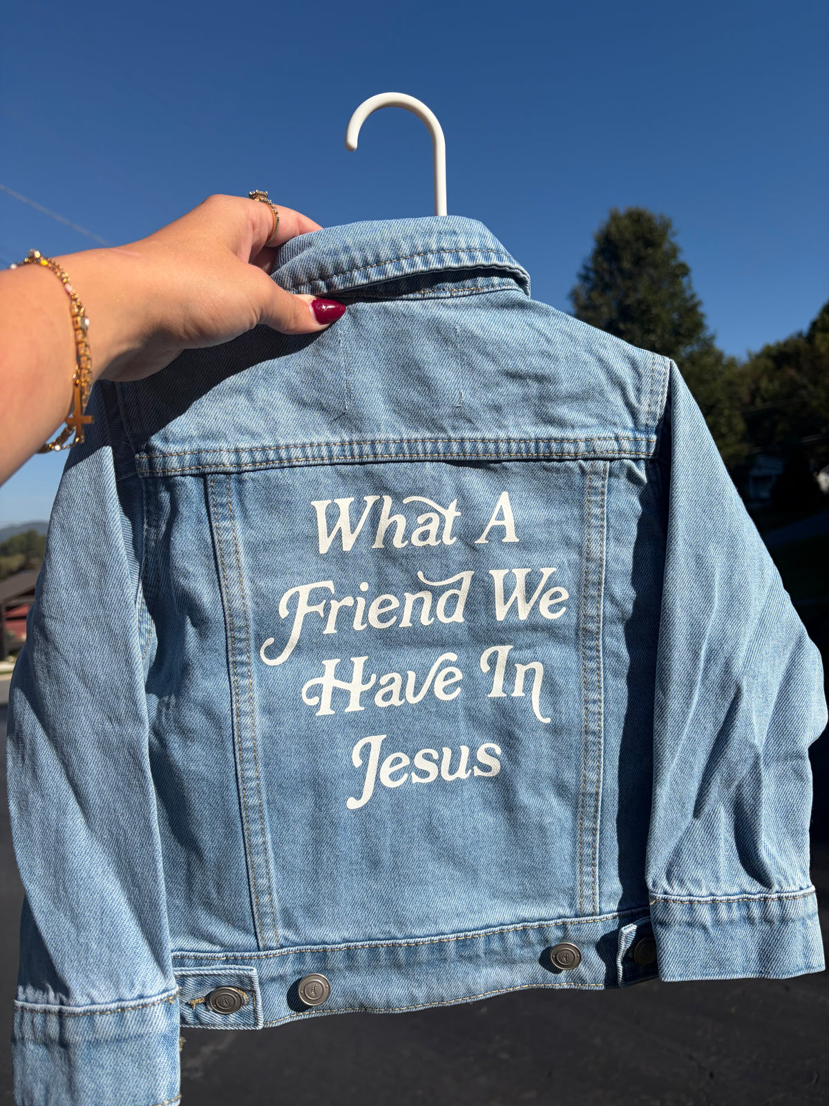 What a Friend We Have In Jesus Denim Jacket